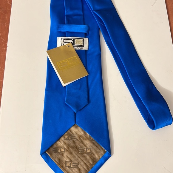 New Men's Steven Land All Silk Tie - Picture 2 of 2